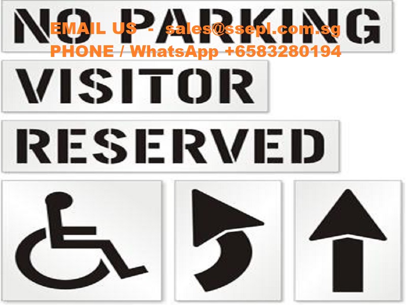 parking lot arrow stencils Singapore Specialized Engineering Pte ltd
